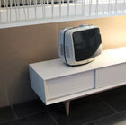 Le meuble tv se ferme de toute part.