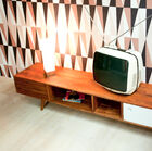 Un meuble tv vintage qui tire son inspiration dans les enfilade scandinave des années 50