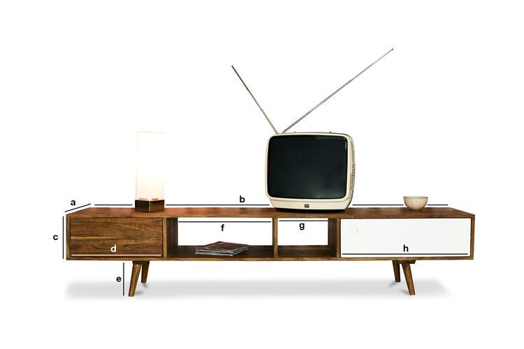 Dimensions du produit Meuble TV Scandinave Stockholm