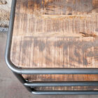 The three floors of the lower part of the cabinet offer a nice storage space.