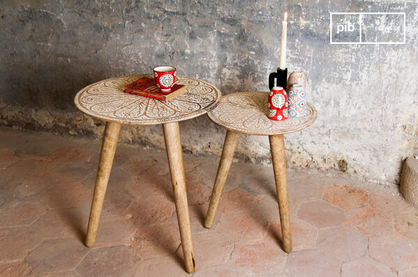 The trundle Minelle table is a magnificent duo filled with bohemian charm that will add a romantic