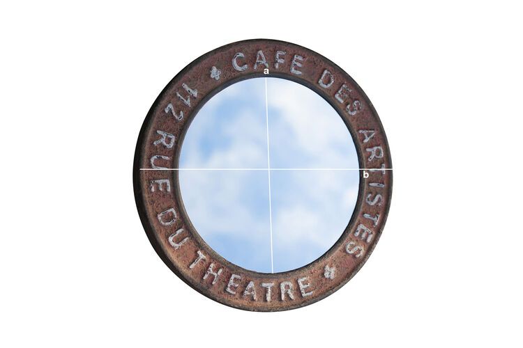 Dimensions du produit Miroir de la Rue du Théâtre