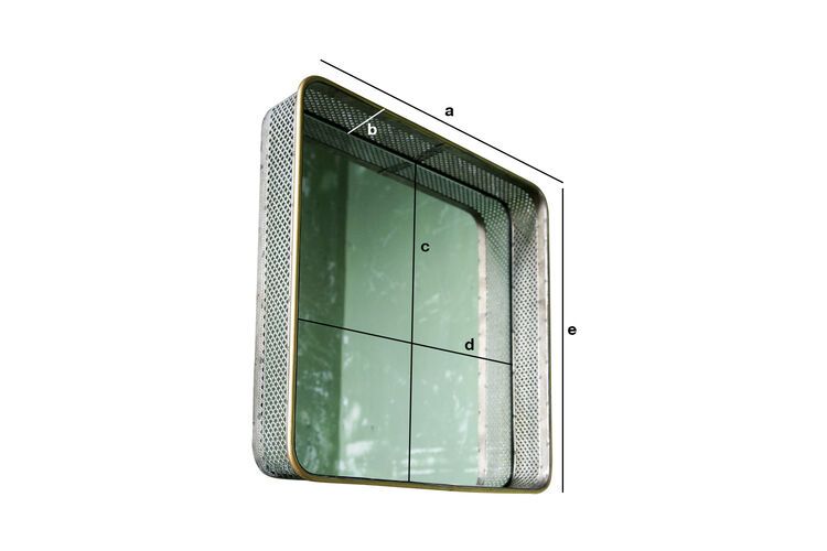 Dimensions du produit Miroir en métal Olonne