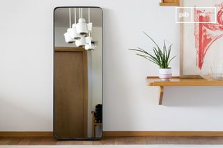 Black-framed mirror Ascain