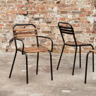 The industrial vintage style combining wood and metal