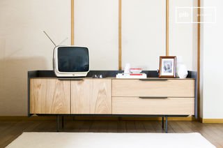 Mobile scandinavo in legno chiaro Jackson