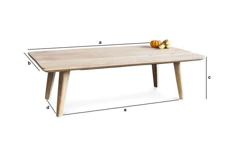 Productafmetingen Möka salontafel