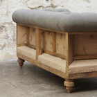 Made of brushed and then patinated solid wood