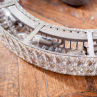 Many bulbs integrated in the chandelier provide excellent brightness.