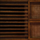 Mueble original con una sublime puerta plegable de persiana.