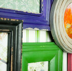 This fun wooden photo jumble adds a real splash of colour to your well