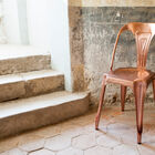 Beautiful vintage metal chair.