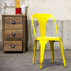 Design metalen stoel.