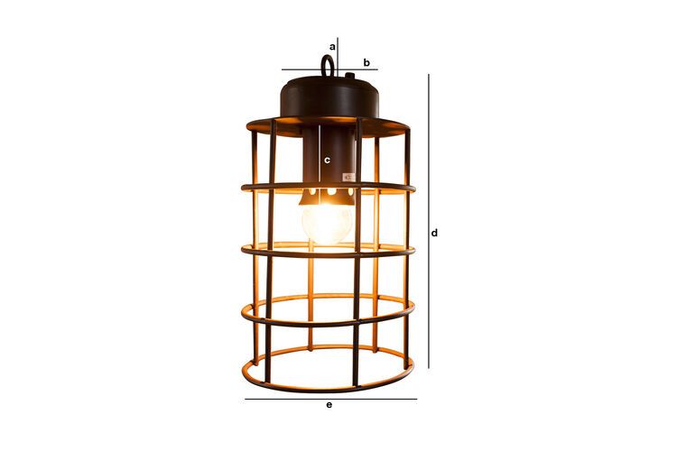 Productafmetingen Nautilus lamp