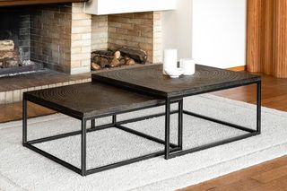Nesting wooden coffee tables