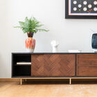 Dark wood TV unit Neutra