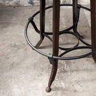 The base has a geometric style.