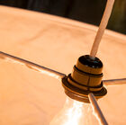 Three solid metal rods, coated with a beautiful canvas.