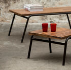 The regular table can be combined with its equally versatile coffee table.