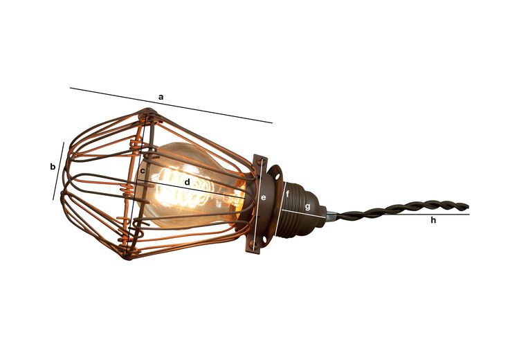 Productafmetingen Olympia handlamp