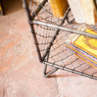 The shelf is dressed in a very pretty grey patina.