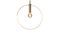 Miniatuur Gouden metalen hanglamp Oohalt Productfoto