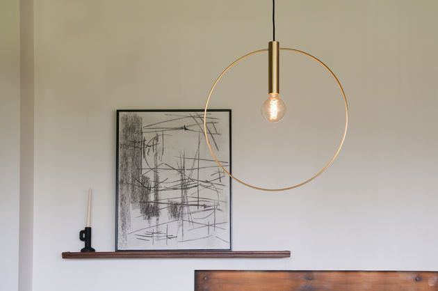 Grote gouden hanglamp Oohalt