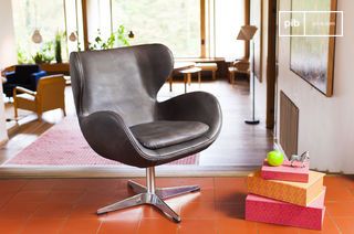 Vintage leren fauteuil