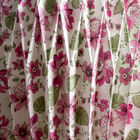 Detail of the pleated cardboard paper with floral motifs.