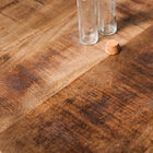 The service tray is made of solid mango wood.