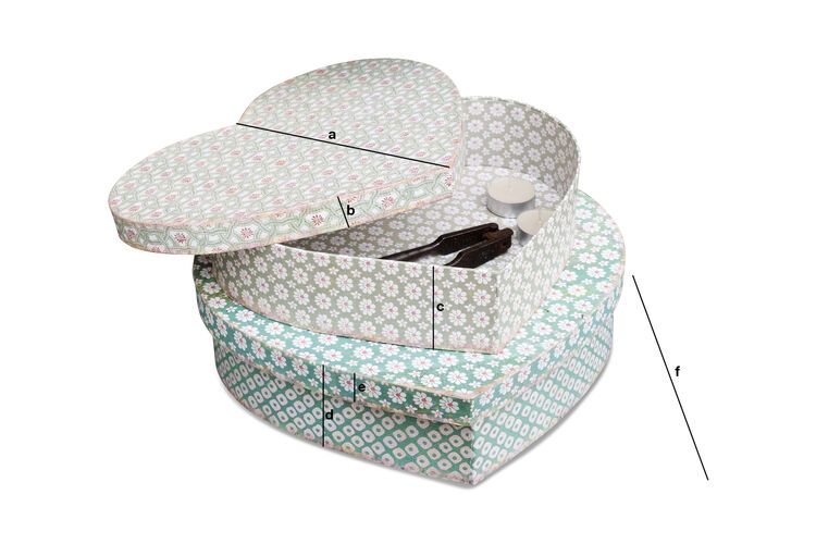 Product Dimensions Pair of Birquine boxes