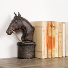 Made of resin, with a retro effect brown patina.