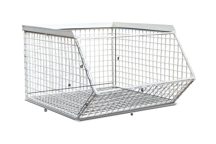 Dimensions du produit Panier de rangement empilable  André
