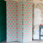 Paravent trois panneaux aux motifs graphiques.