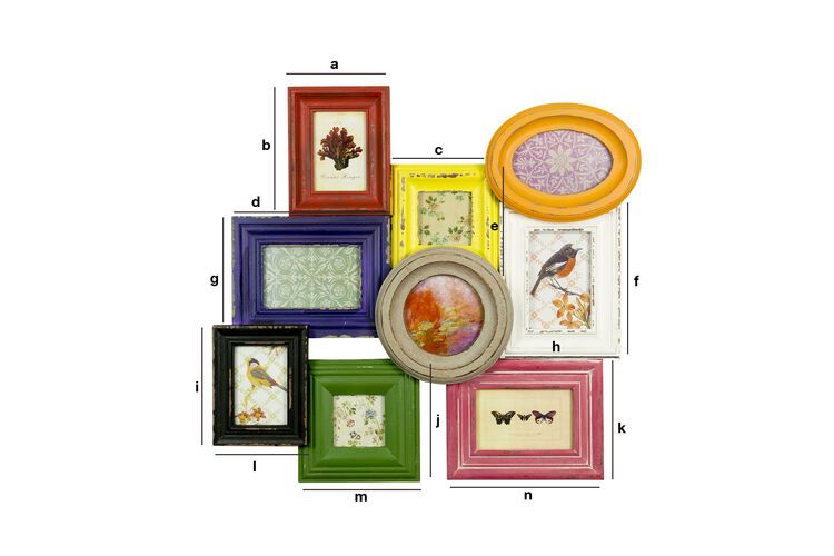 Dimensions du produit Pêle-mêle multicolore 9 cadres