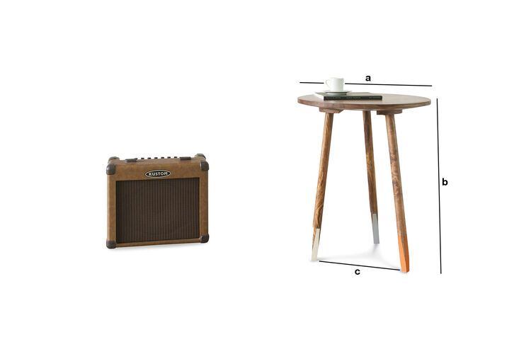 Product Dimensions Pencil side table