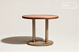 Petite table de repas ovale en bois Washington