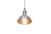 Piccola lampada sospesa argentata