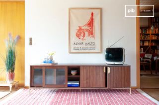 Dark wood TV unit Aurora