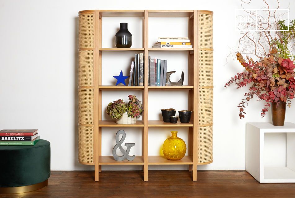 Beukenhouten en rotan plank Baerum