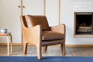 Poltrona in pelle Edimbourg