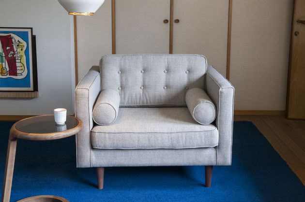 Poltrona in tessuto Silkeborg