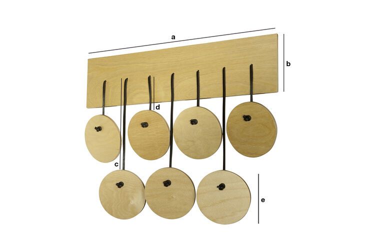 Dimensions du produit Portemanteau scandinave en bois  Billünd