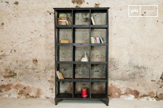 Post office style shelf unit