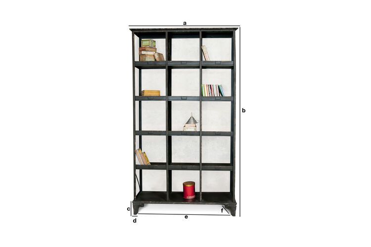 Product Dimensions Post office style shelf unit Flint