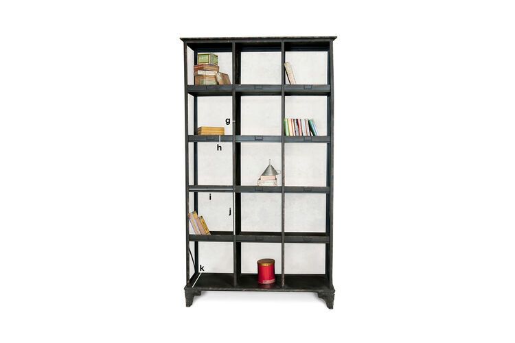 Product Dimensions Post office style shelf unit Flint