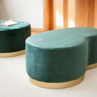 Pouf très stable grâce à son piétement large et robuste.