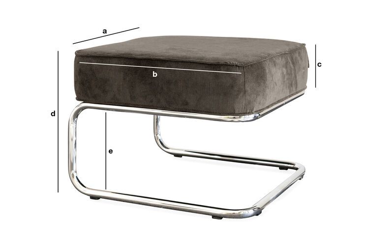 Dimensions du produit Pouf Krömart
