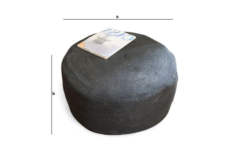 Dimensioni del prodotto Pouf Sissal