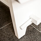 Made in wood, with a beautiful white colouring typical of Scandinavian design